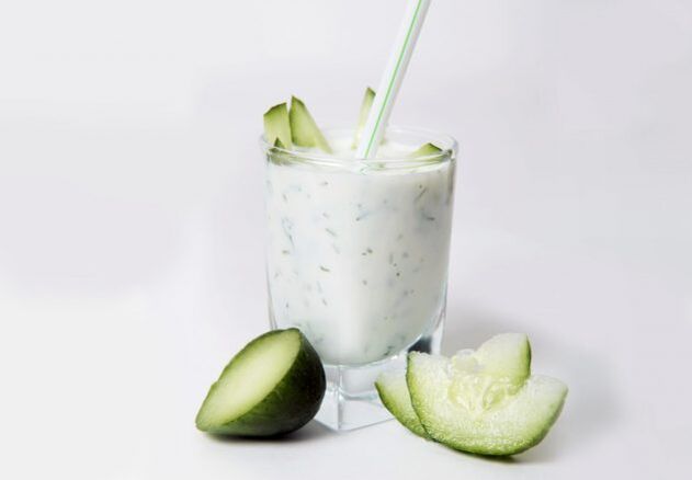 Régime concombre et kéfir